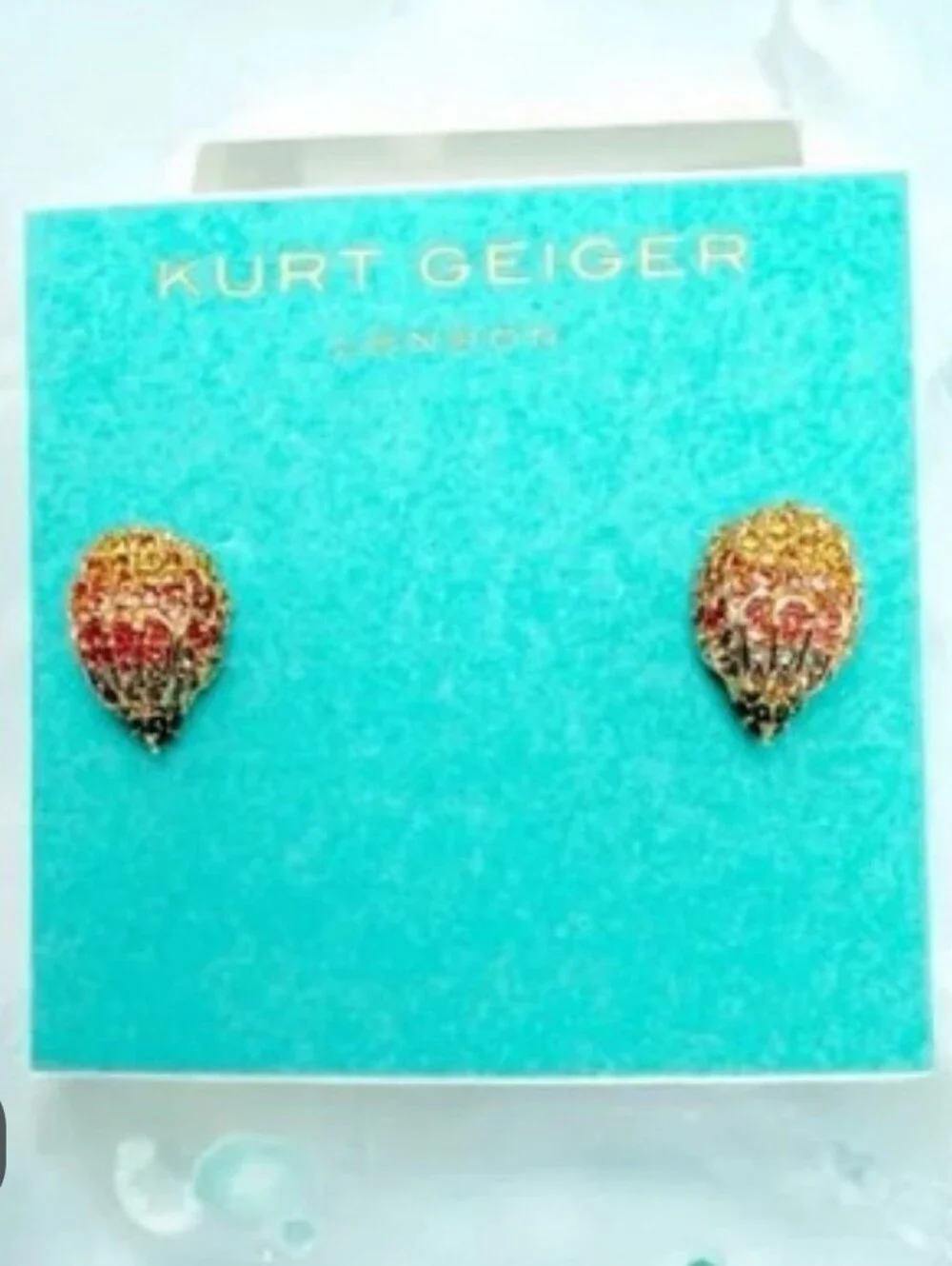 Kurt Geiger Rainbow Eagle Head Earrings Nwb $68 Retail - Picture 4 of 7